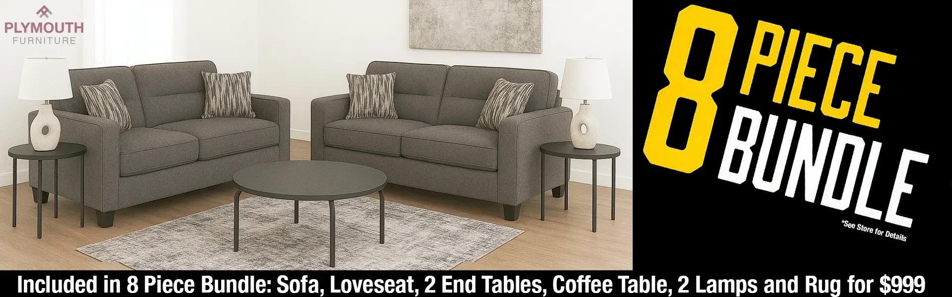 Ashley Furniture 8 piece bundle